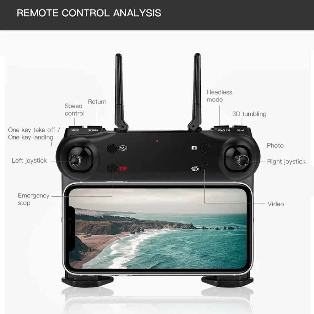 
Foldable Mini Drone with Camera 4K HD Indoor RC Quadcopter APP Control 360 Rotation Drone Camera for Adults Kids Beginners 