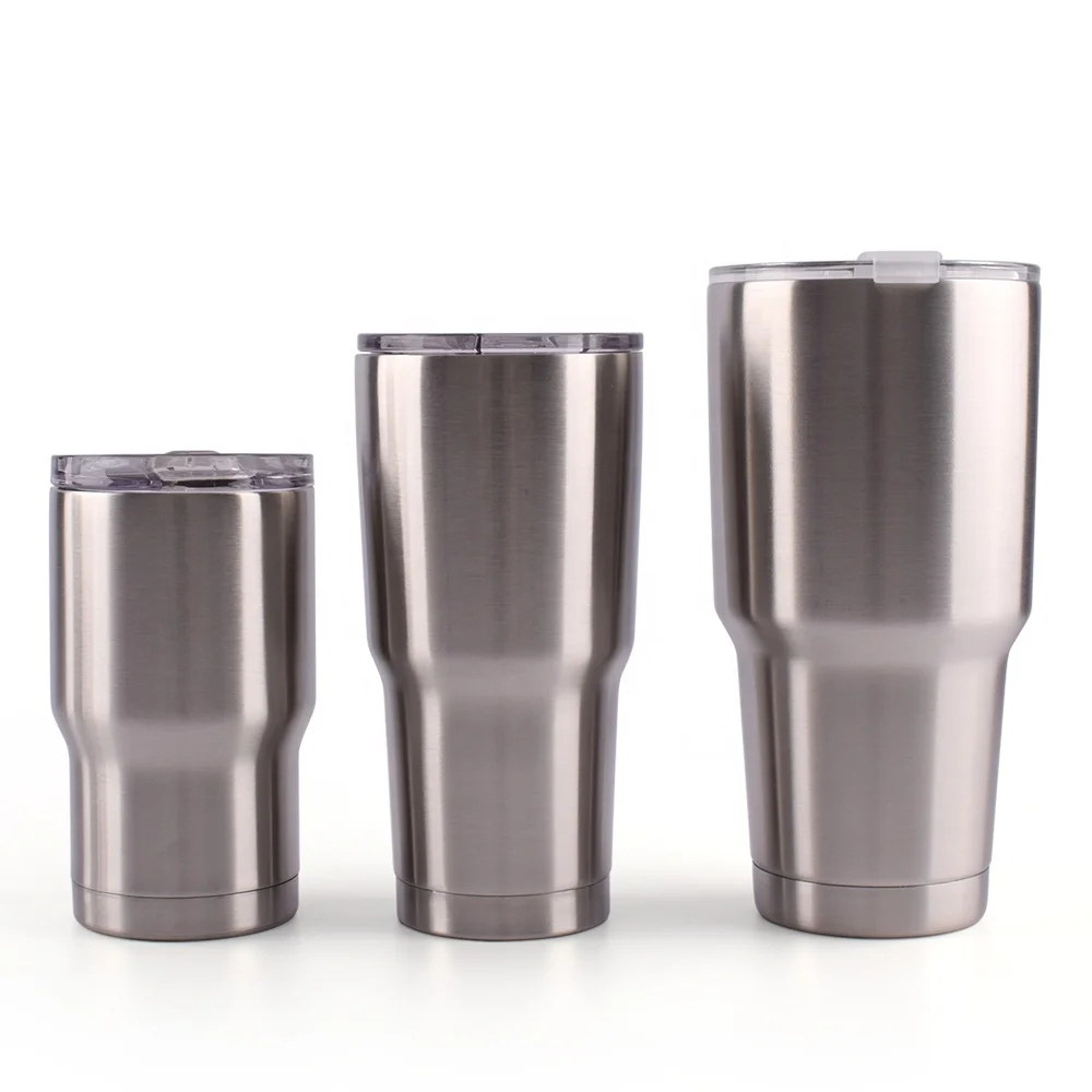 Изолированный Вакуумный стакан из нержавеющей стали объемом 30 унций, изогнутый стакан объемом 20 унций со скользящей крышкой