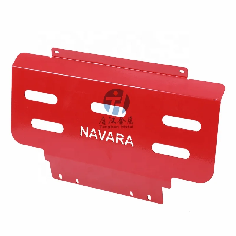 4x4 детали для пикапа стальная защитная противоскользящая пластина nissanavara красная Защитная крышка двигателя
