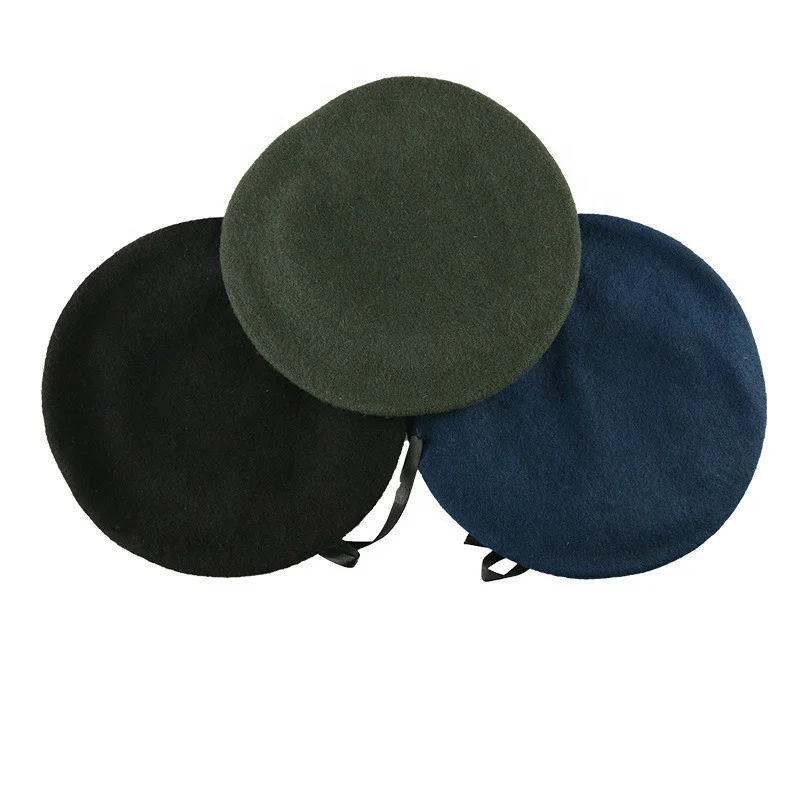 Мужская шерстяная беретовая шапочка