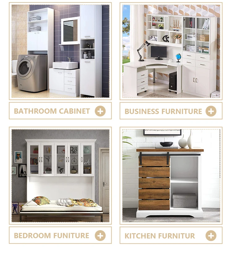 Promotional price Modern PANEL Oak Cabin Bed Single Midi Wall Bed with Drawers and Storage