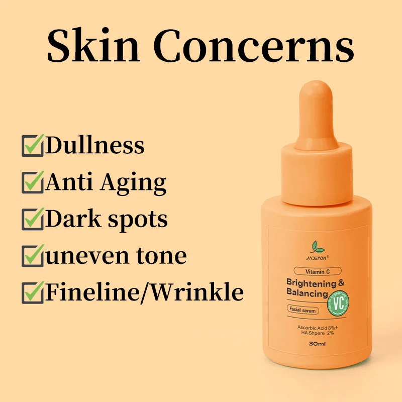 Natural Organic Facial Tightening Niacid Essence Moisturising Face Revitalizing Antiaging Skin-Lightening Vitamin C Serum