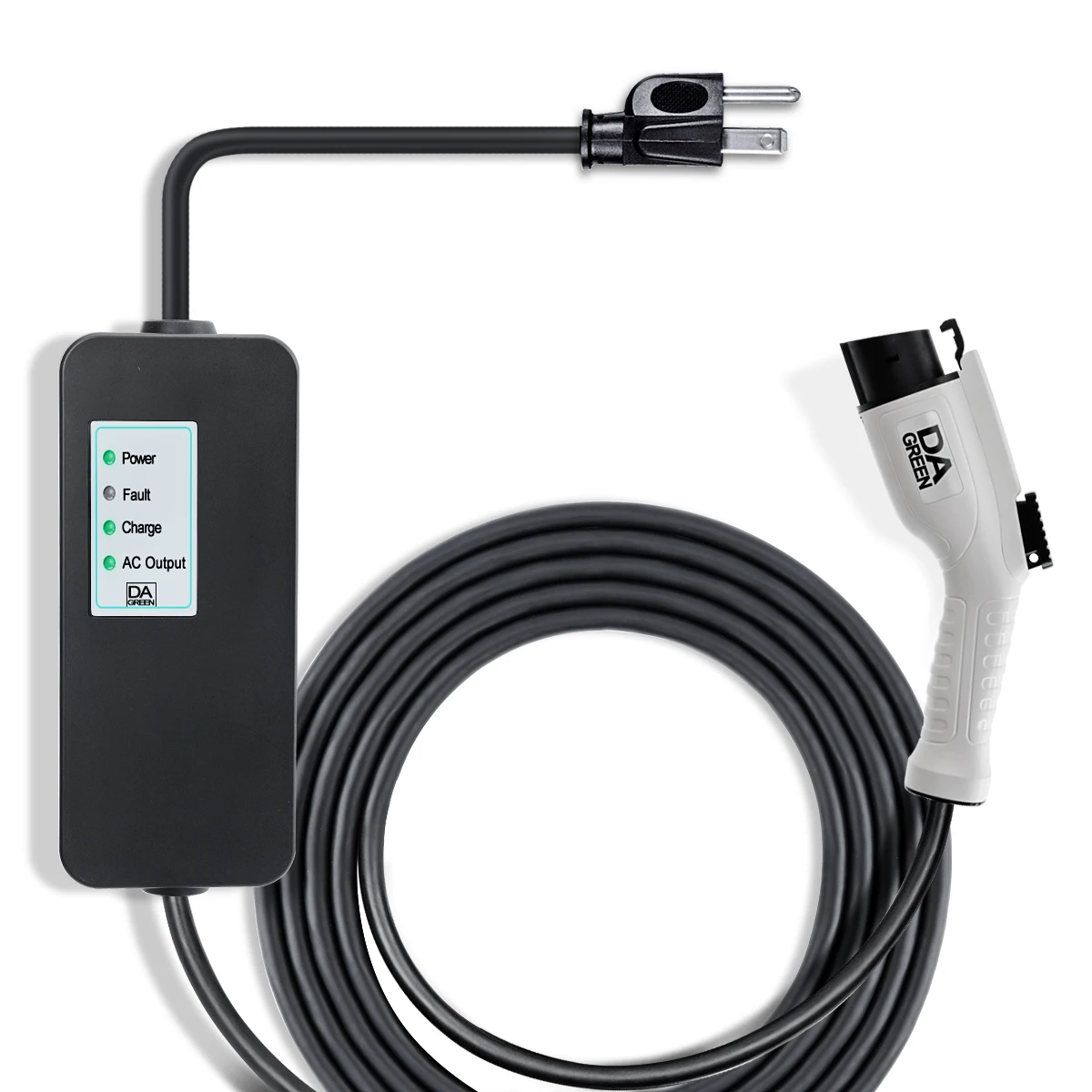 Dagreen 16A NEMA5-15 разъем зарядки SAE J1772 EV зарядное устройство 7,5 м кабель