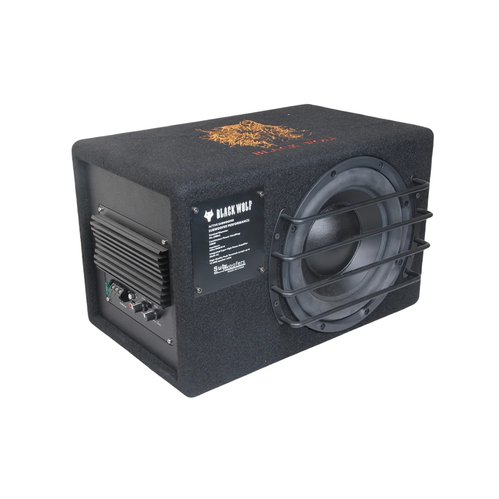 Car Subwoofers with High Sound Quality Active Bass Speaker with Aluminium Frame for Car Audio Systems