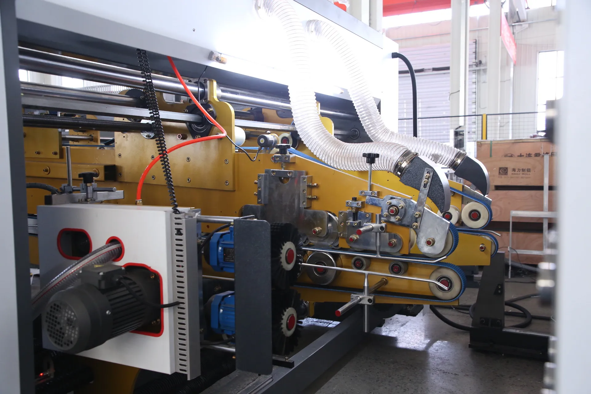 Fully automatic printer slotter with folder gluer inline machine auto strapping linkage line FFG