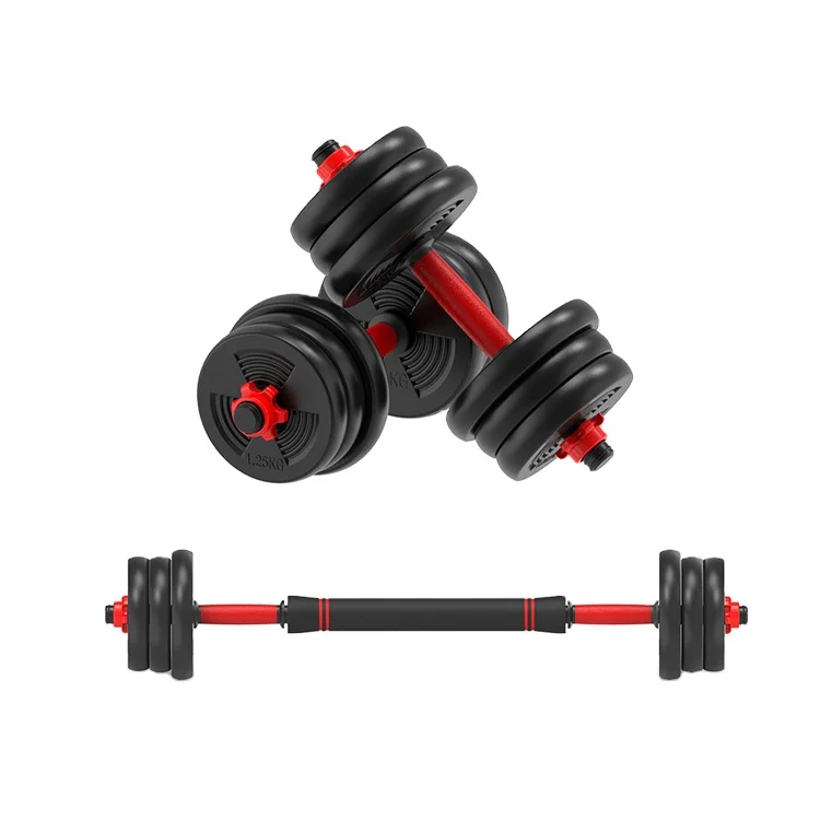
Upgraded 2 in 1 Adjustable Dumbbell Set Hand Weights Gym Equipment Fitness Barbell Set 10KG,20KG,30KG,40KG 