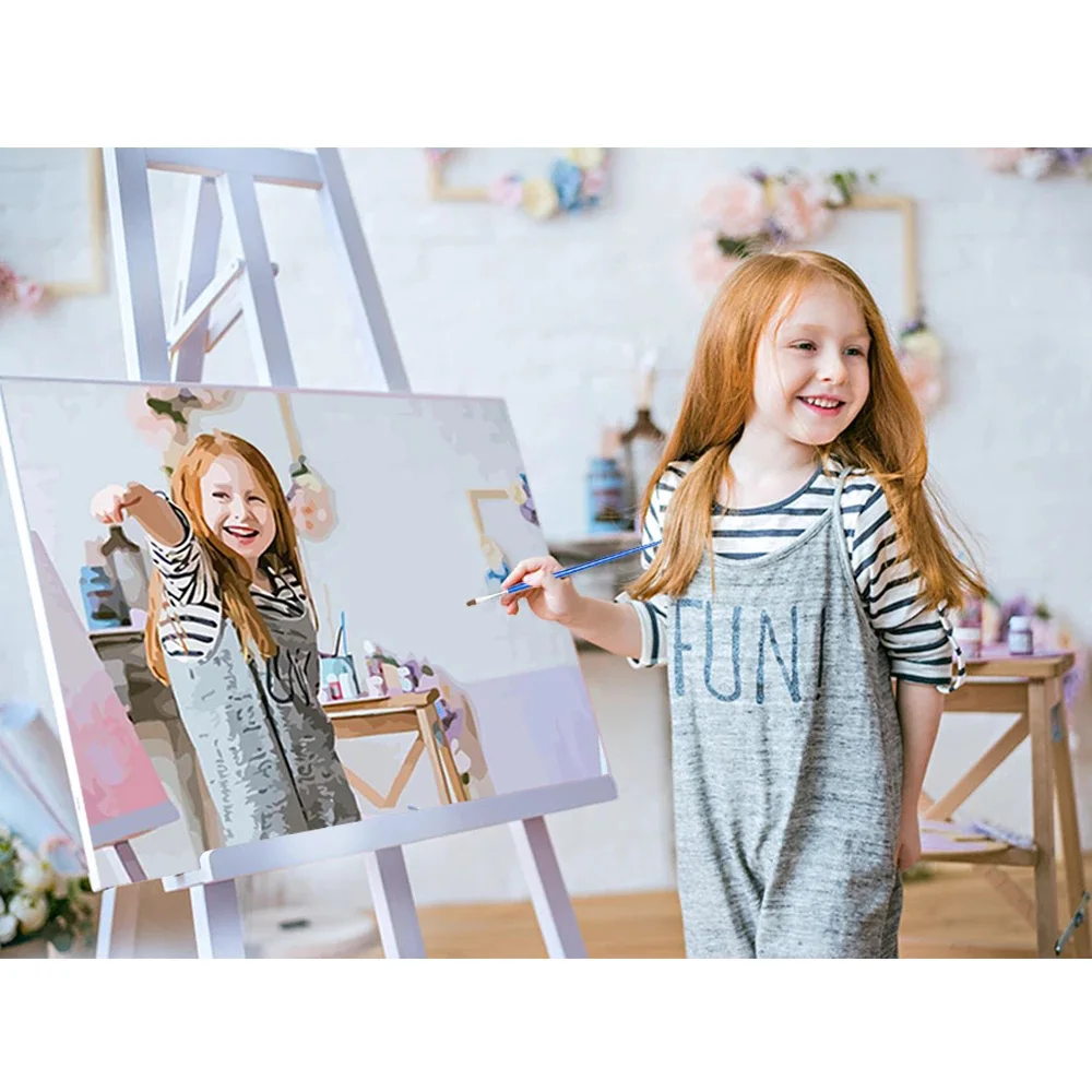 HUACAN Oil Painting By Numbers Photo Customized Wholesale Dropshipping Drawing Canvas Pictures Paint Coloring By Numbers