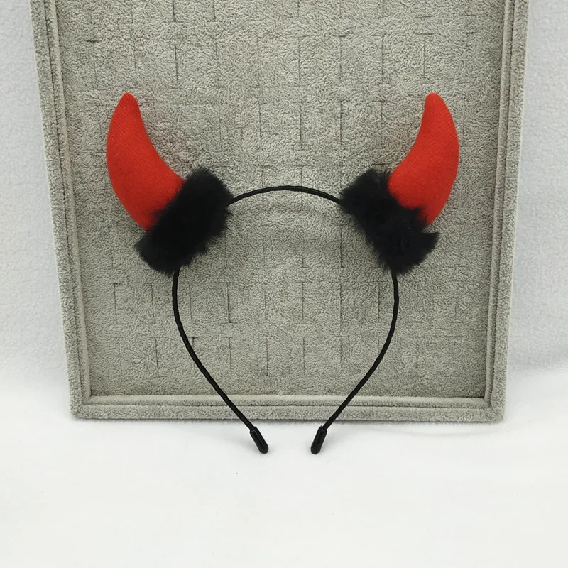 
2019 Diademas de Cuernos de Diablo de Halloween Traje de Diablo Diadema de Orejas de Diablo para Accesorio Traje 