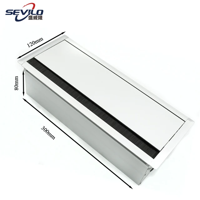 Solft close damper buffer aluminum alloy  desktop socket box grommet  socket