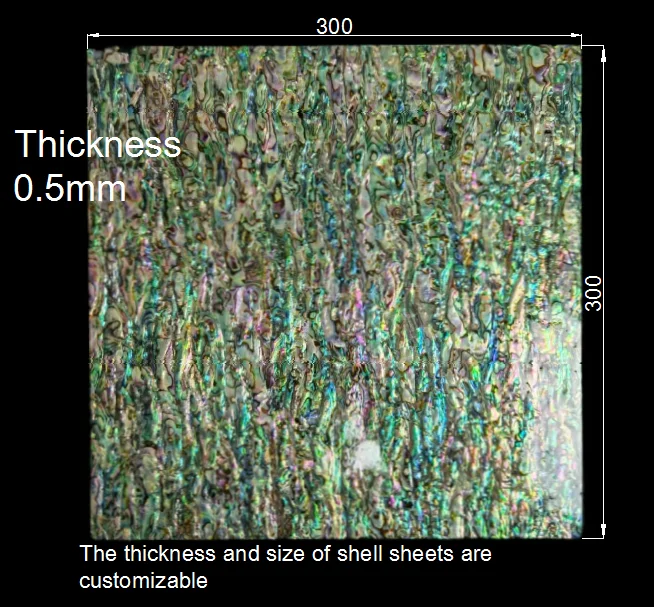 Customizable Blue Green Abalone Shell sheet /shell plate DB-062