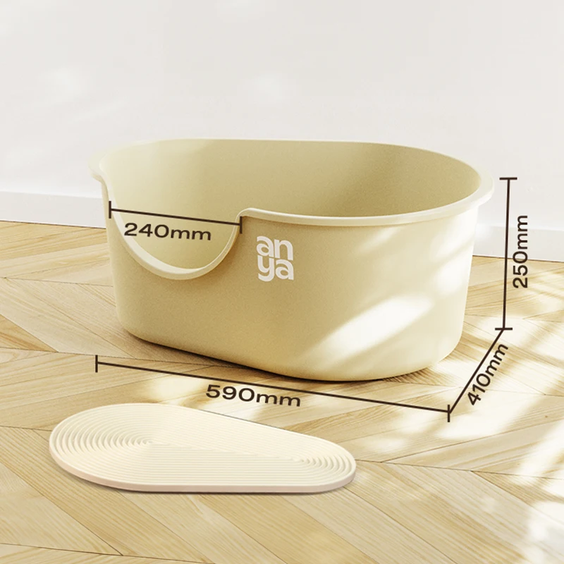 New Arrivals 2023 Hot Sale Pet Products Cat Clean Up Products with Large Space Cat Toilet Box Cat Litter Box With Litter Scoop