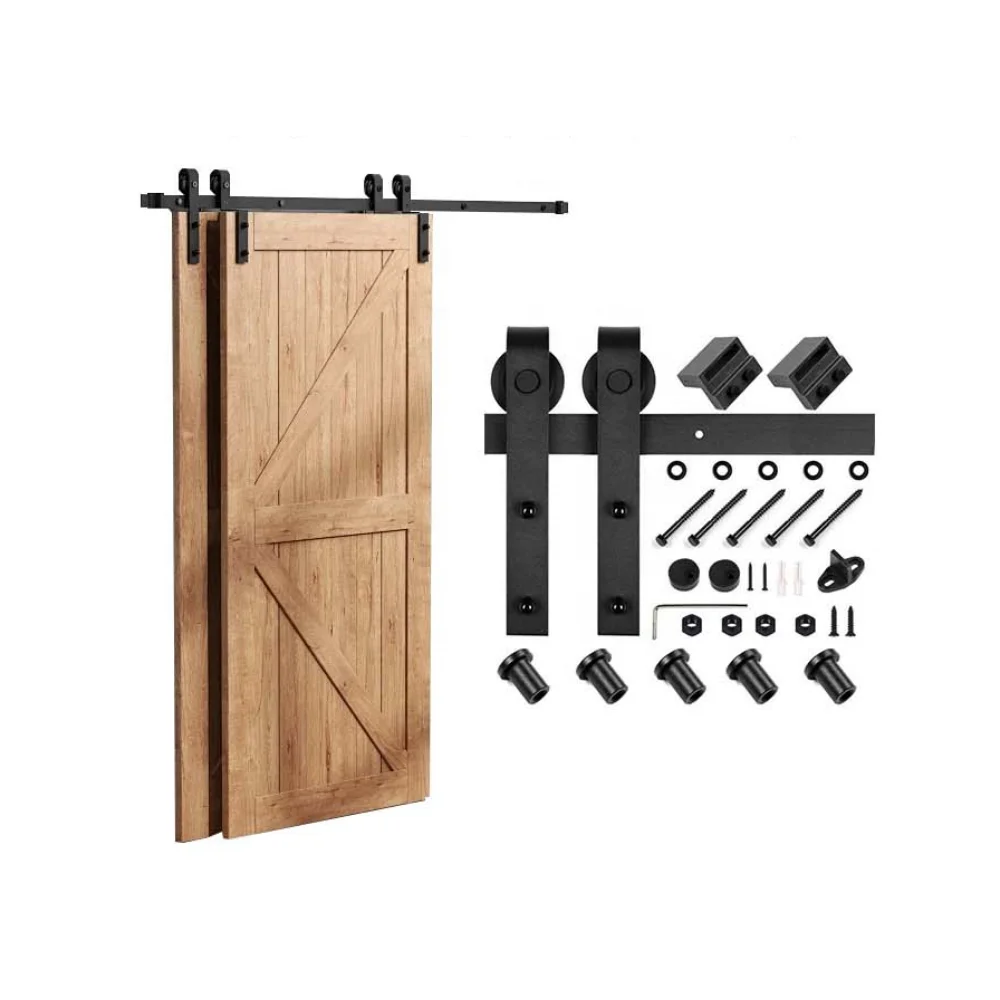 Wooden Door Hardware Sliding Barn Door Hardware Track Wholesale rail conceal Door Tracks