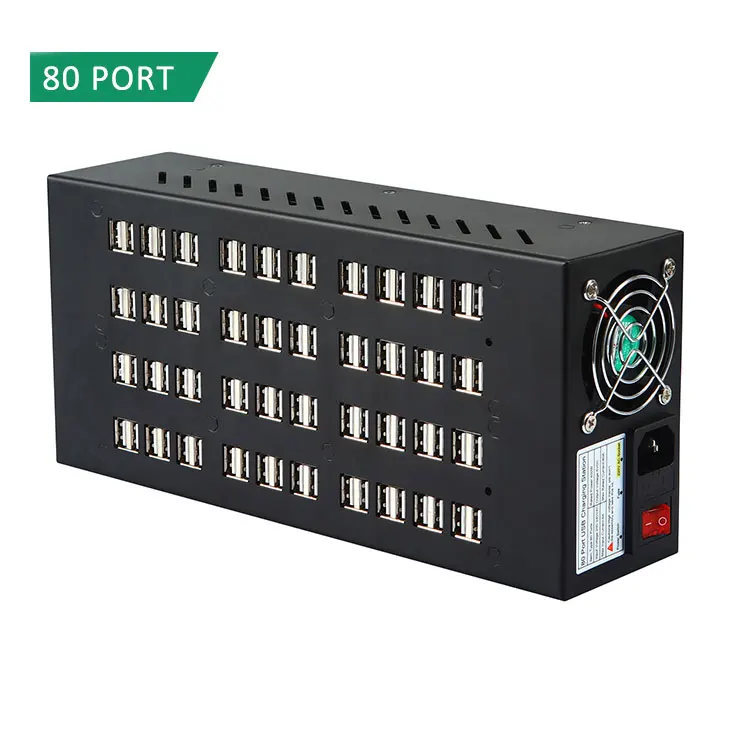 Lightweight and Convenient USB Multi Port Data Hub 80 Ports Charger