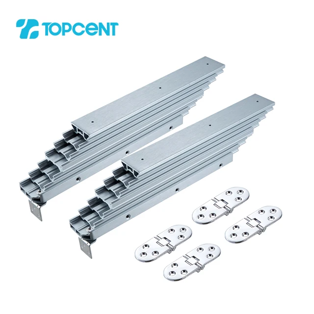 Topcent Custom Aluminium Extended Sliding Table Slide Rail mechanisms for extendable tables