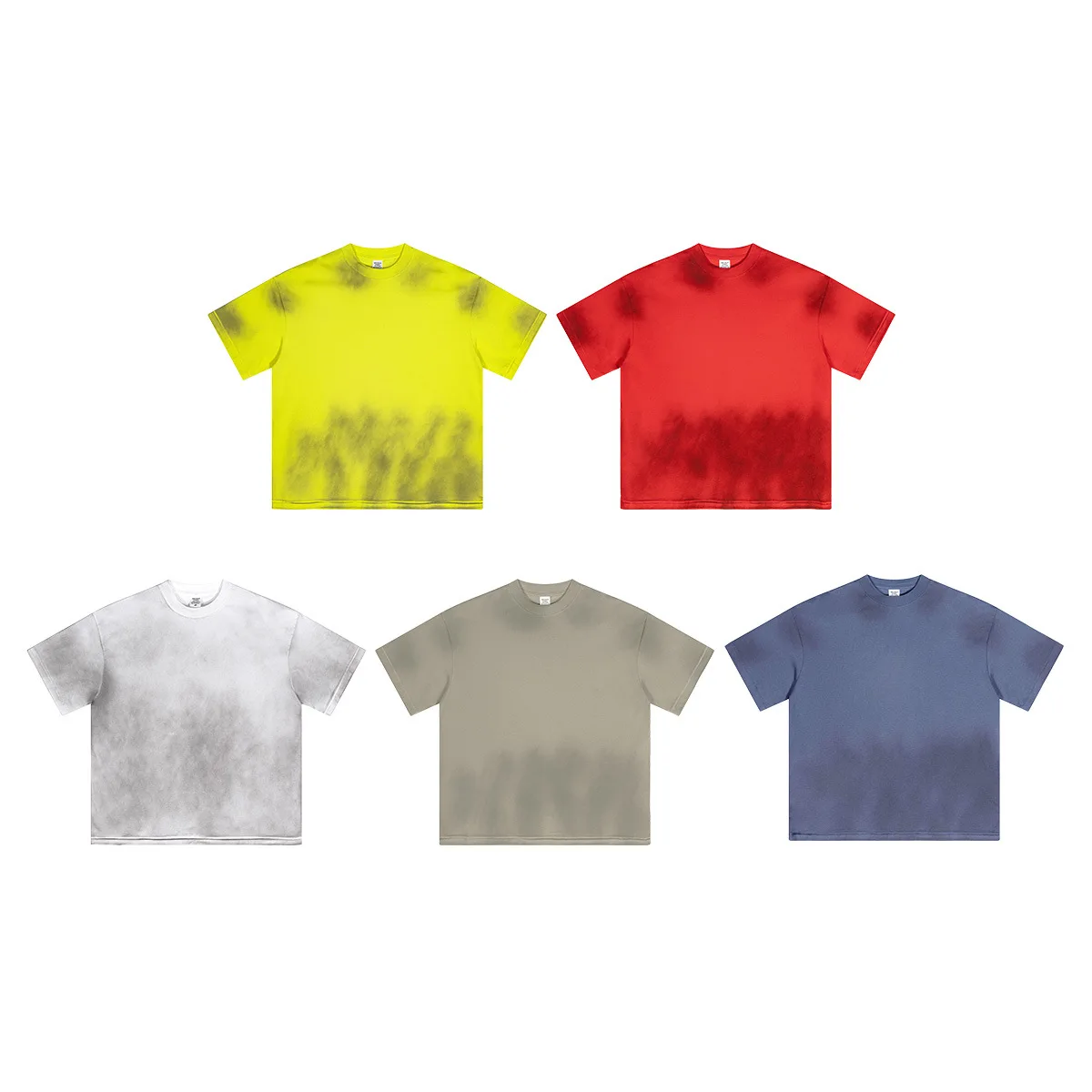 Fashion Streetwear Mens Heavyweight Gym Wear Dry Fit Drop Shoulder Tshirt Crewneck Sport T Shirt Cotton