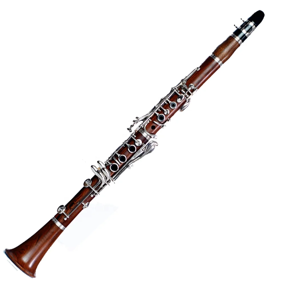 Factory Outlet Rosewood Clarinett Nickel-plated 17keys Bb