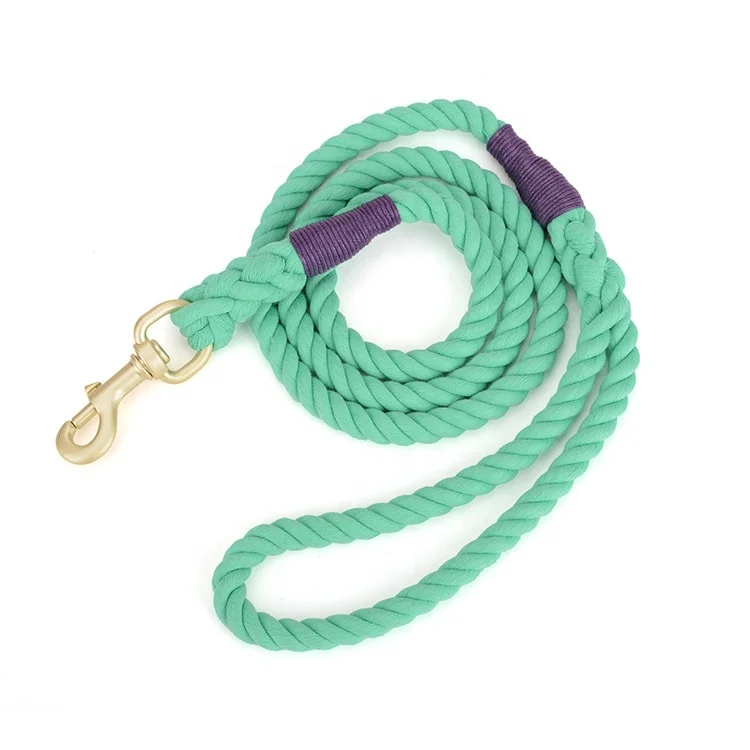 Factory Deliver Low Price Fashion Attractive Design Handmade Hot Sale Cotton Robe Leash Pet Leash