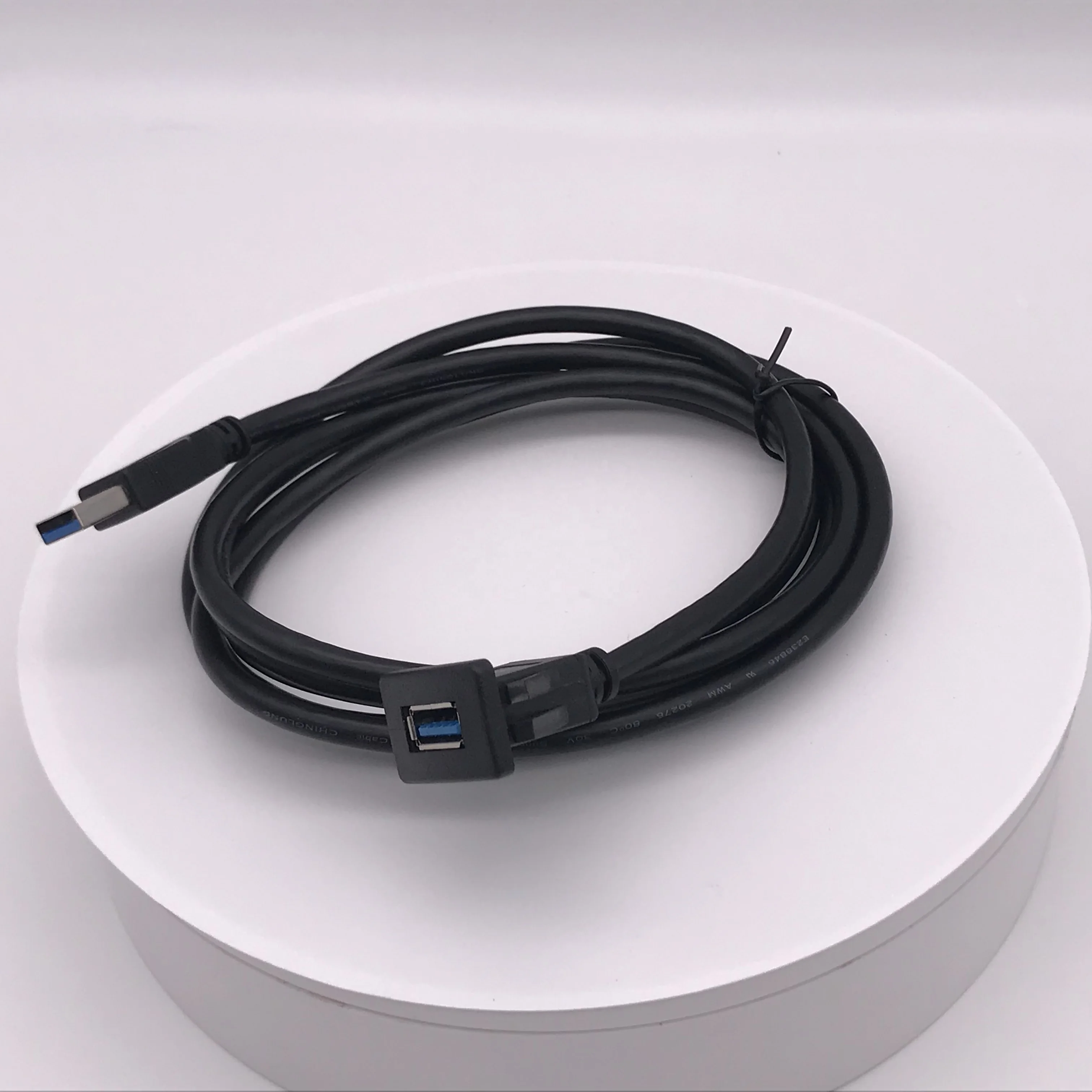 Top Sale Usb 3.0 Female To Usb Male Square Version Usb Panel Flush Mount Cable For Car Truck Marine