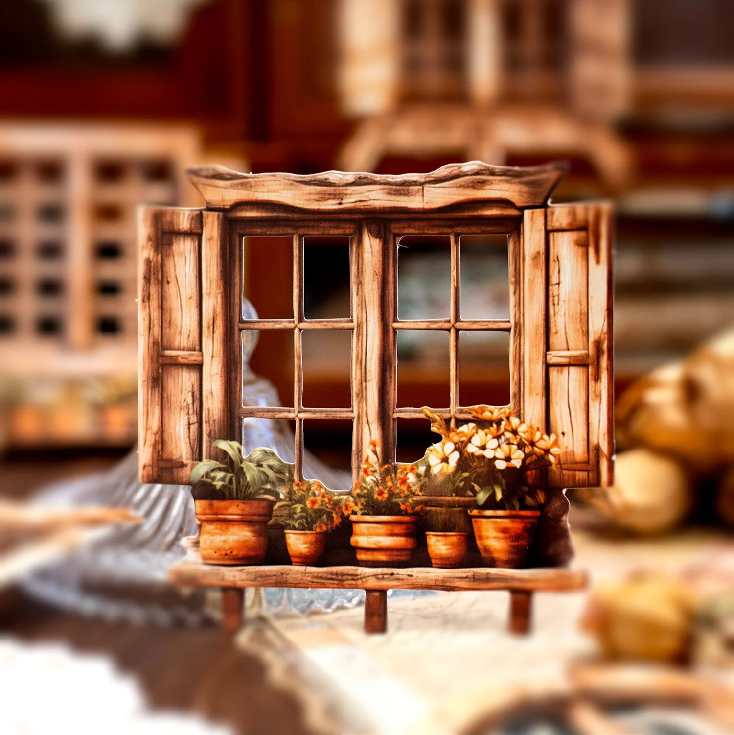 20pcs per package Material Window Juliet series Hollowed out doors and windows handbook DIY material decoration bottoming