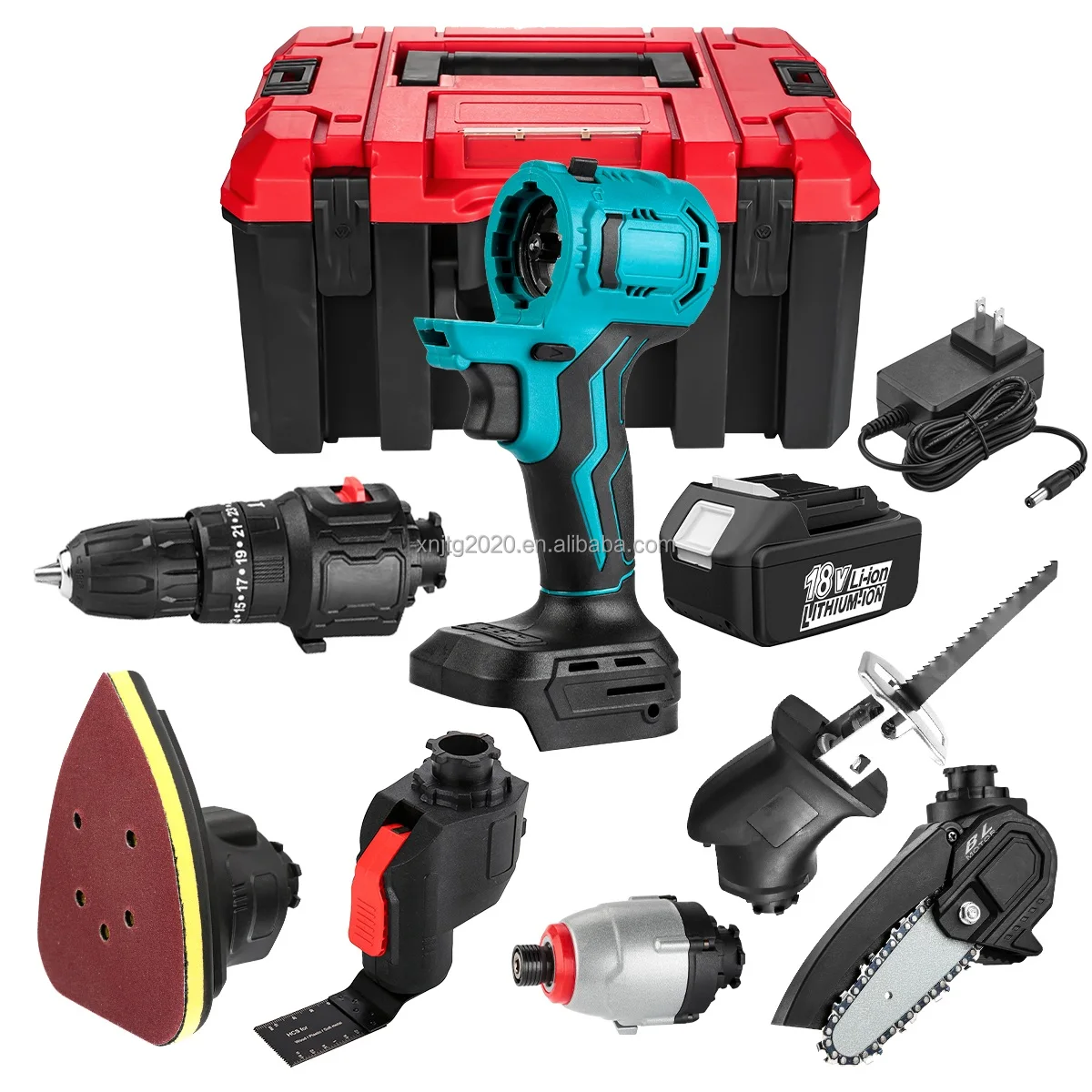 Europe/Brazil Local Stock Hand Power Tools Combo Kits  With 18V 4.0AH Li-ion Battery Cordless Tools Set Combo