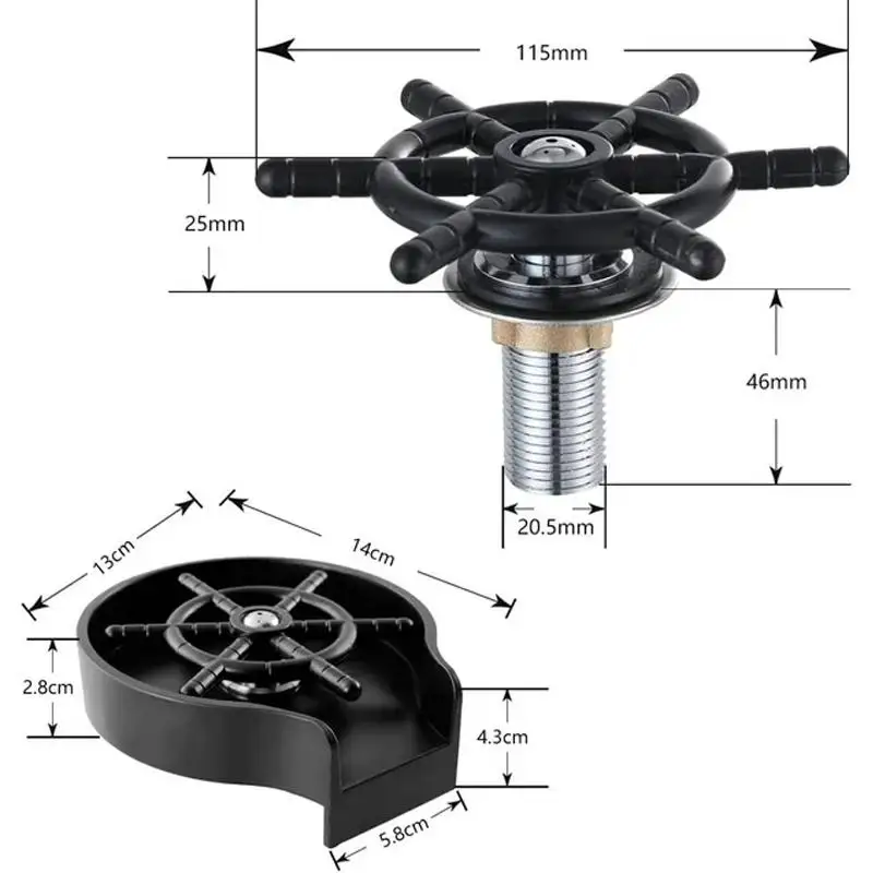 Hot Stainless Steel Automatic Cup Washer Machine Glass Rinser Cup Bottle Washer Cleaner For Kitchen