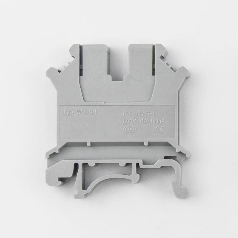 WBO manufacturer UK-5N 5.08mm 300v - (pins: 9p) brass din rail connector grey screw plastic box for electronic terminal block