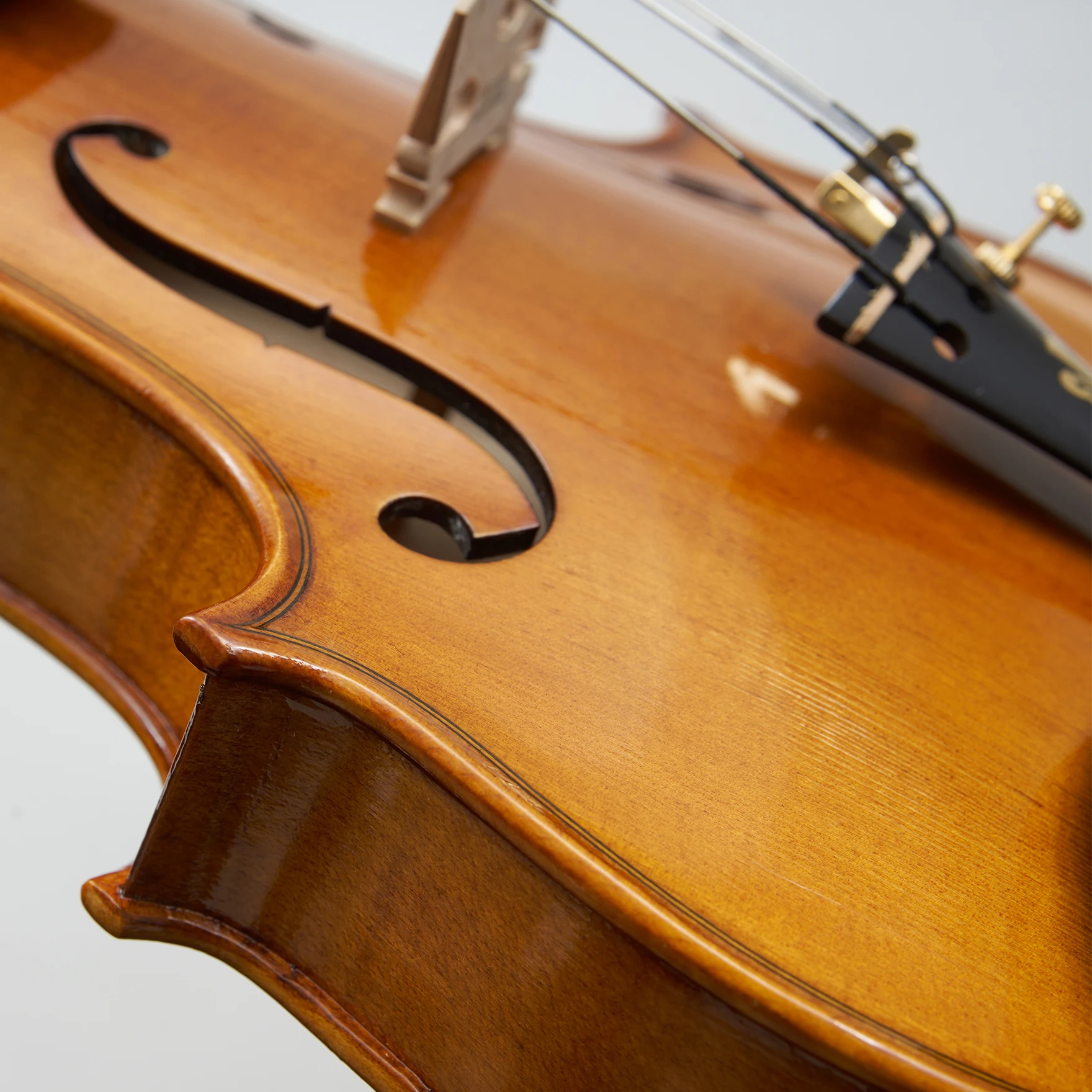 Premium Student Acoustic Violin with Brazil Wood and Carbon Fiber Bow Natural Varnish Finish-for Music Lovers and Learners