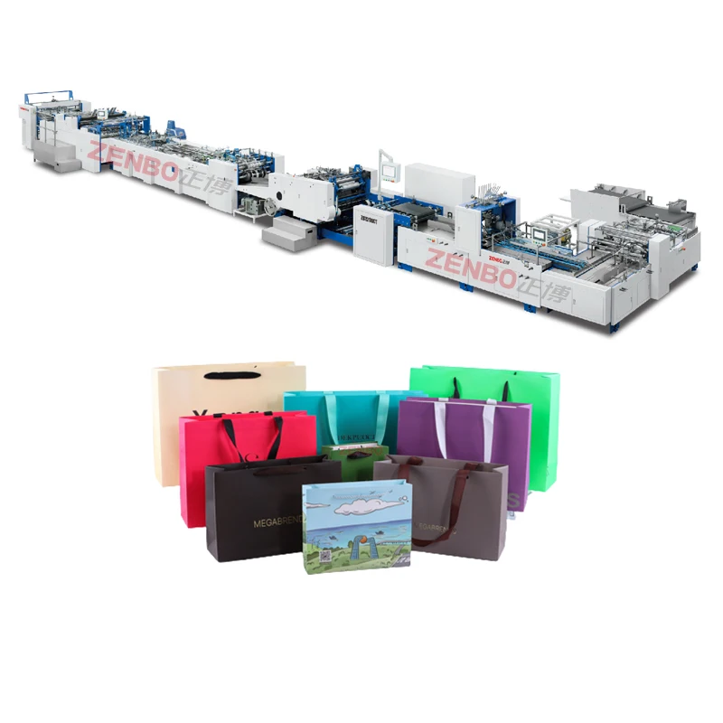 Multifunction square bottom paper carry bag making machine
