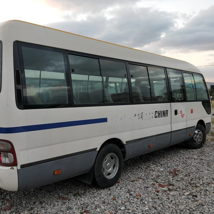 Оригинальный японский б/у мини-автобус Toyota Coaster для продажи пассажирский