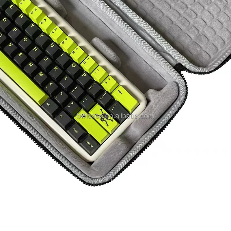 Customized Zippered Portable Keyboard Protective EVA Case for Shock-Absorbent Travel Carrying with Hard Shell