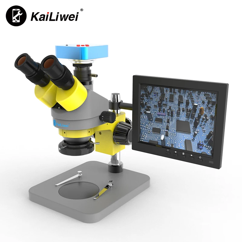 Optical 7X-45X mobile repairing 38MP Full HD/USB video camera LCD Trinocular Stereo zoom 3D buy Microscope prices online sell