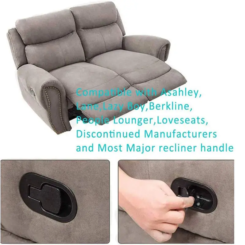 manufacturer wholesale furniture accessories recliner parts plastic blacks metal  aluminium handle cables reclining switches