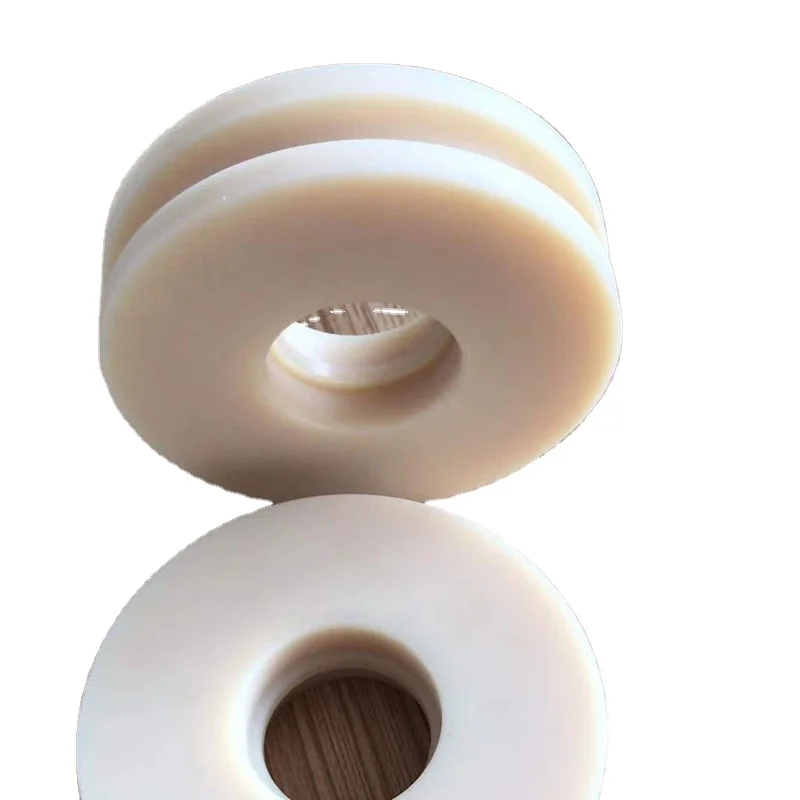 Top quality plastic nylon bearing pulley wheel/Nylon sleeve pulley/big pulley