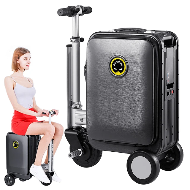 Airwheel High Quality Travel Airport suitcase with SE3S aluminium trolley case spinner wheels Carry On Hard Shell Luggage