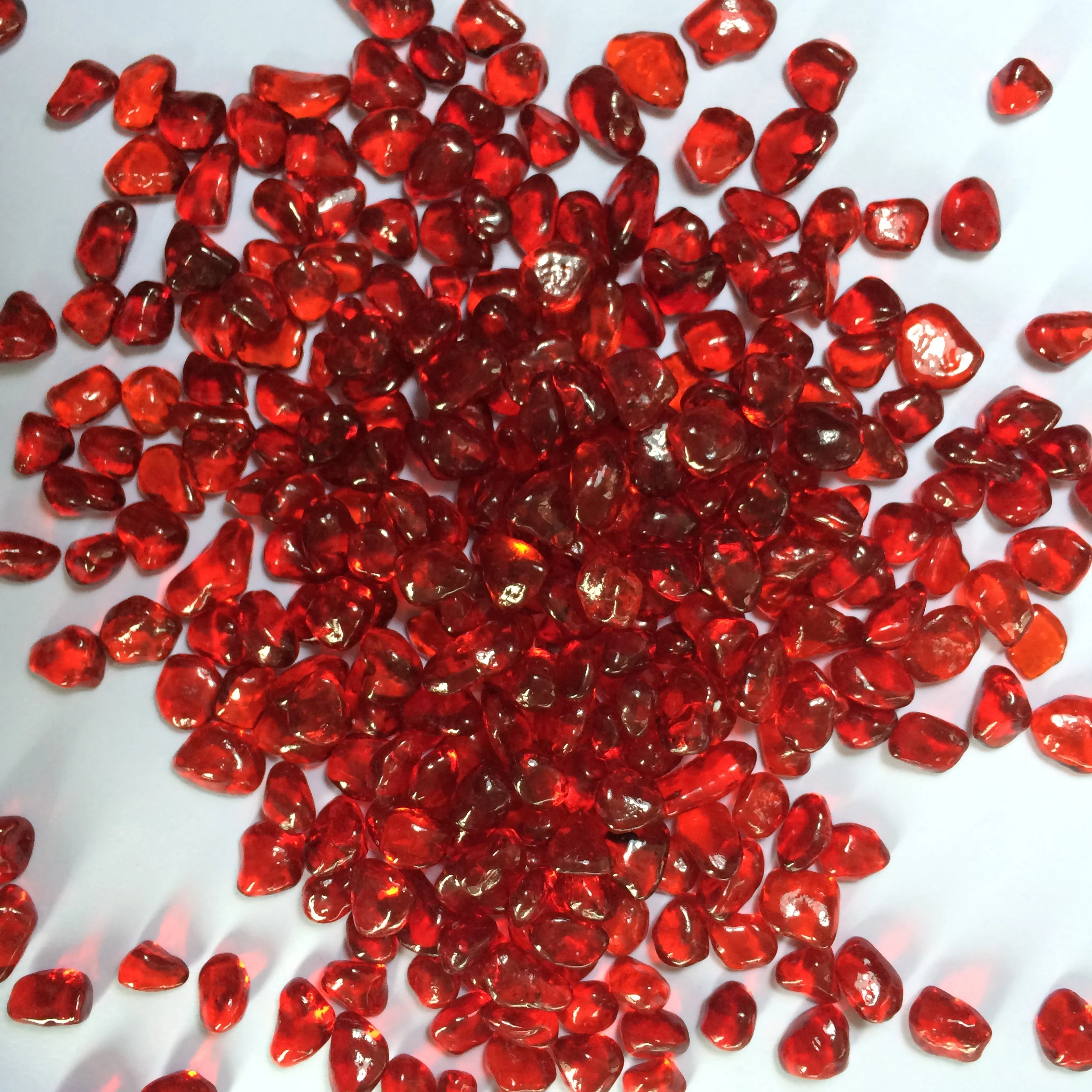 Многоцветные невыцветающие нерегулярные стеклянные бусины декоративные