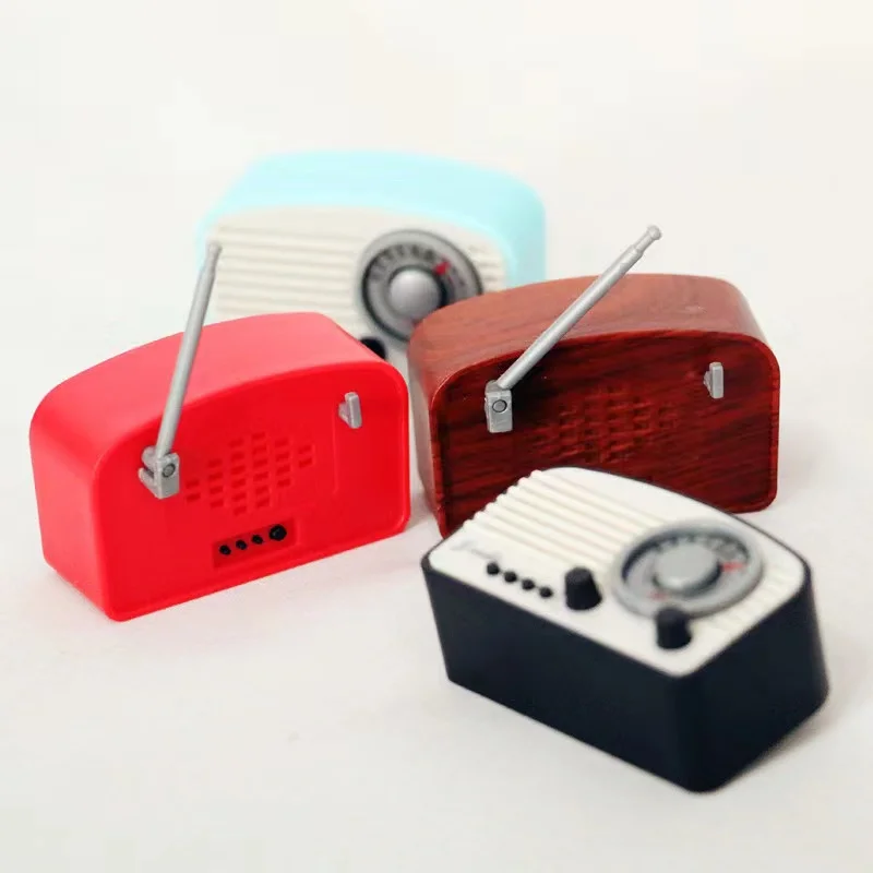 1:12 dollhouse Miniature Retro classic radio miniature furniture scene decoration