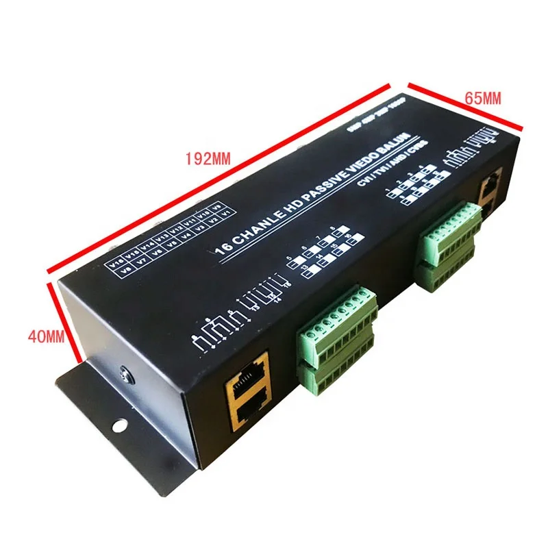 16 Channels Video Balun price, hd video balun AHD TVI CVI 1080P 5MP over cat5/cat5e/cat6 utp cable