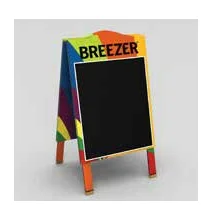Freestanding Vintage Wooden Chalkboard Sidewalk Sandwich Message Board A Frame Easel Wood Blackboard