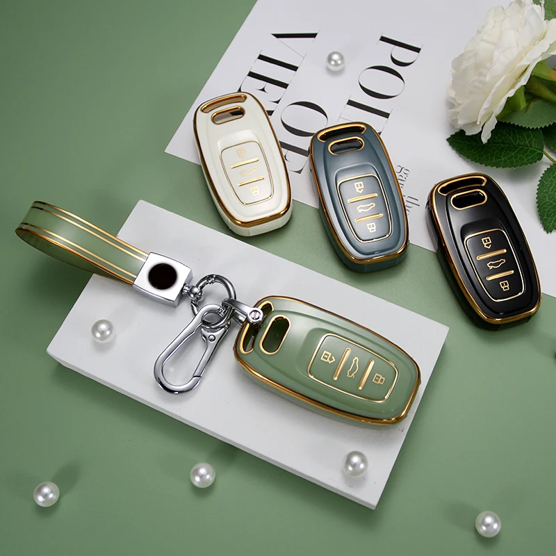 Модный чехол для автомобильного ключа из ТПУ нового дизайна