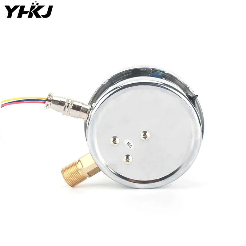 YNXC-100 shock-resistant magnetic-assisted electric contact pressure gauge 1.6MPa air pressure