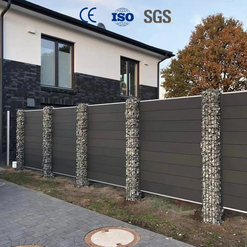 Garden Security System WPC Fence Panels Outdoor For Garden Fencing