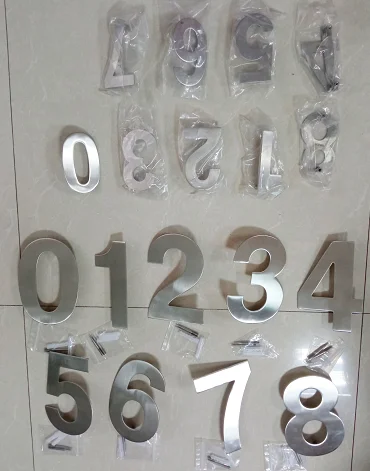 Digital numbers for housing or hotel  Hyland OEM NO08 Apartment door number, Stainless steel material