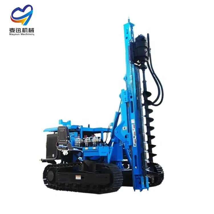 Ground screw pile driver for excavator stable  pile driver attachment for excavators  machine used piling machine