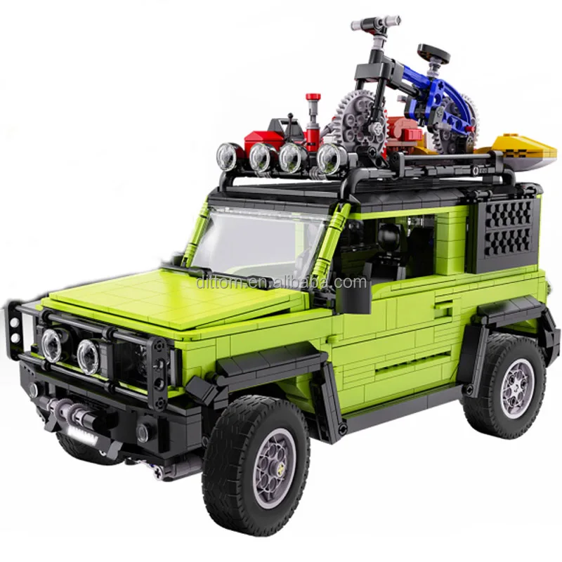 1:12 DIY Off-Road Brick SUV Truck Brick Touring Car Assembly Building Block Toy