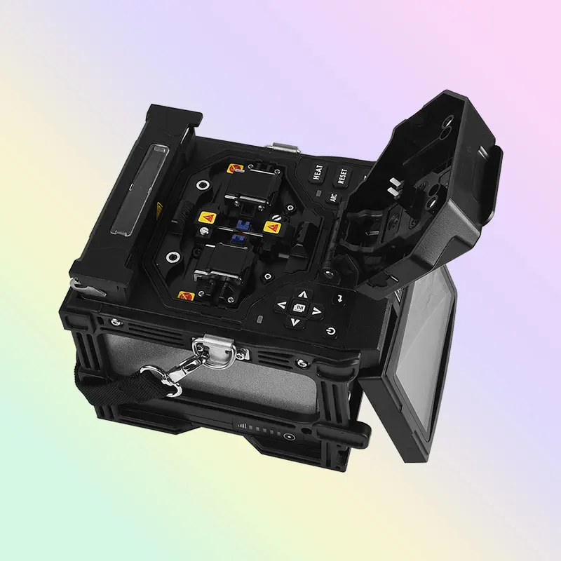 Swift Portable Maquina Mini 6 Motor Fusion Ftth Para De Fibra Optica Fusionadora