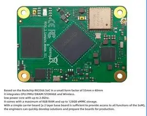 Rk3566 radxA см3 модуль материнской платы маленькая Бытовая Техника Сборка pcba