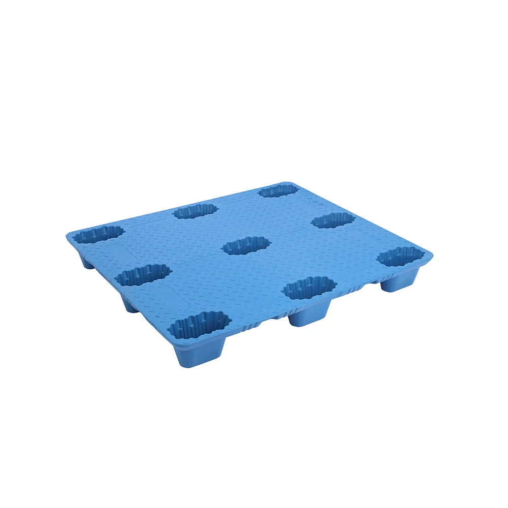 1300*1100*150 мм Прочный HDPE синий OEM выдувное формование пластиковый поддон для склада по конкурентоспособной цене
