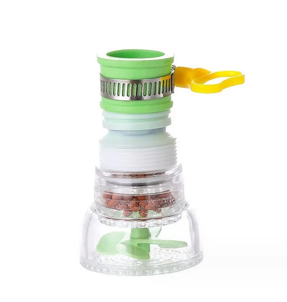 Home kitchen splash-proof water filter water purifier faucet rotating drainer extendable medical stone filter shower head