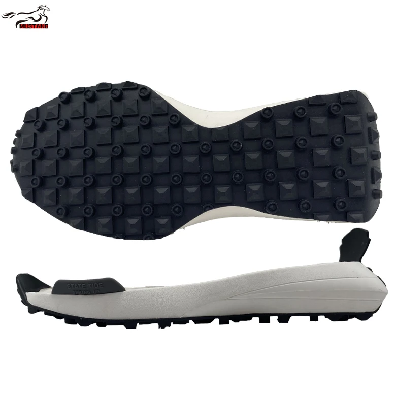 Mustang new fashion sport shoe sole china direct manufacturer thick sole man new sole sport shoe sole for running shoe