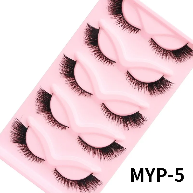Professional Handmade Synthetic Hair False Eyelashes Long Fluffy Natural Newcally Lashes Nice Price with BC/Cc Curl